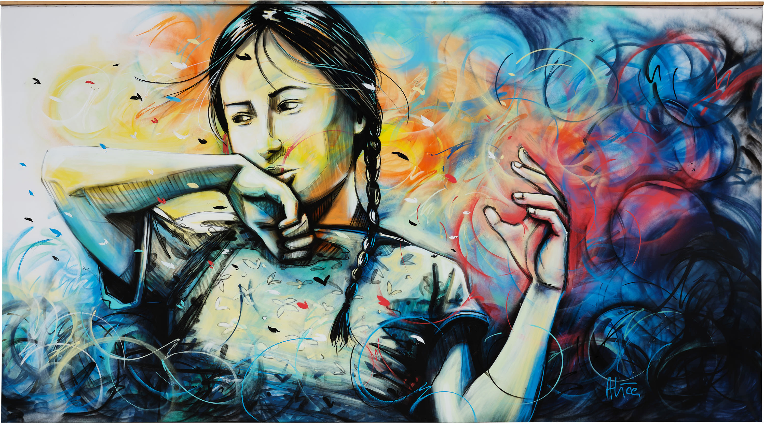 'Electra' by Alice Pasquini (2017), STRAAT Museum Amsterdam