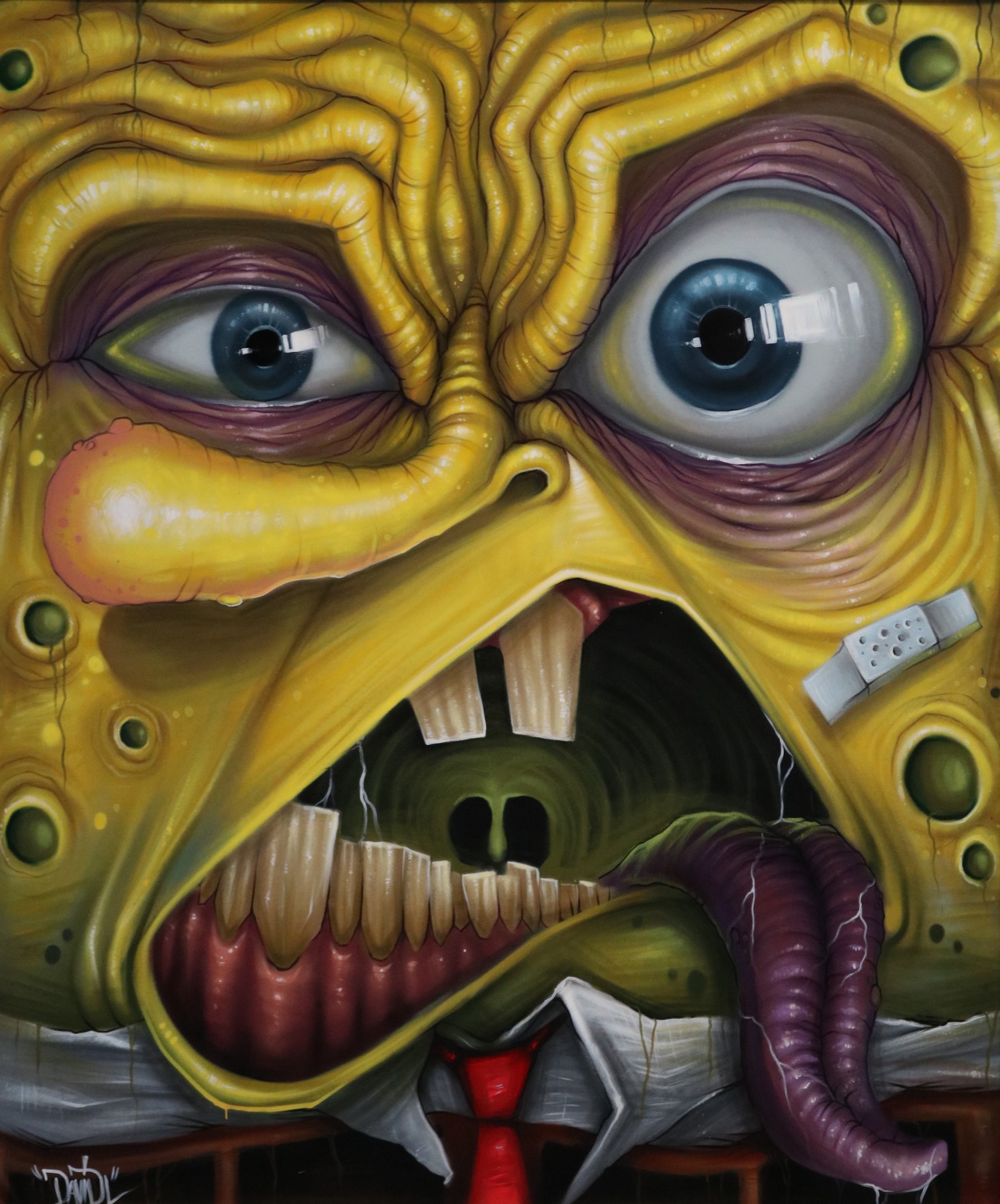 DavidL, street art museum, SpongeBob