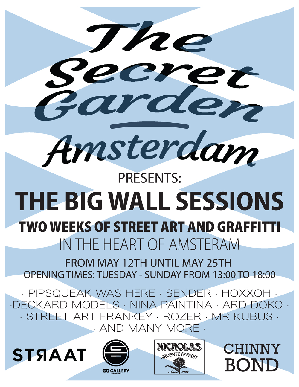 straat museum, secret garden, big wall sessions