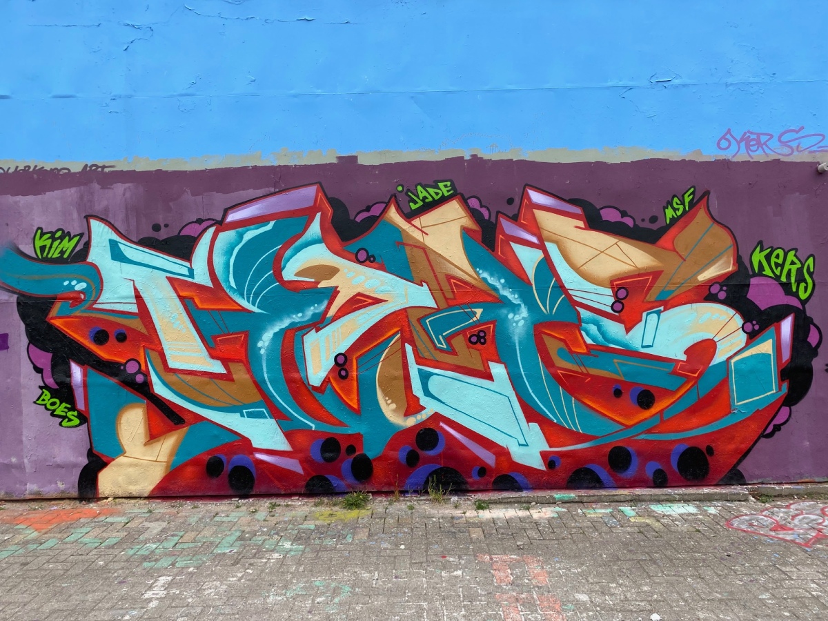 kers, graffiti, amsterdam