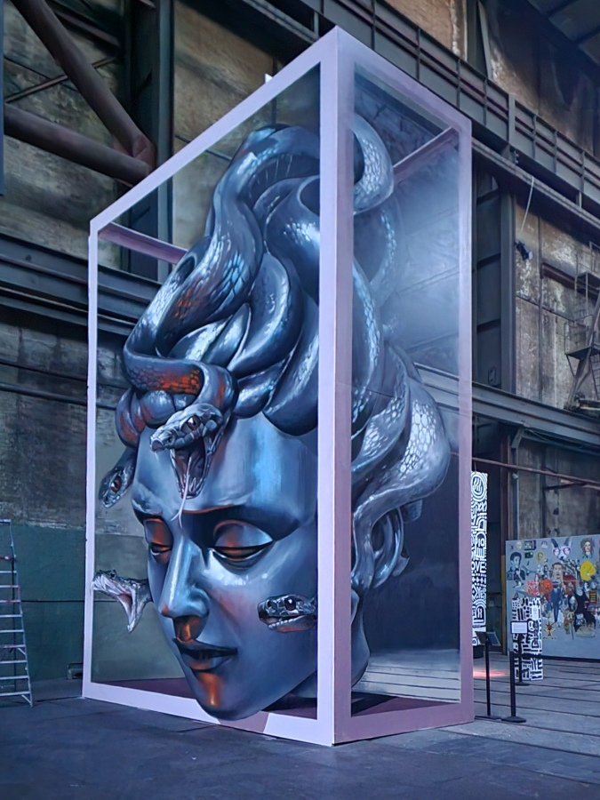 odeith, 3d, graffiti, anamorphic, optical illusion, straat, street art, museum, amsterdam