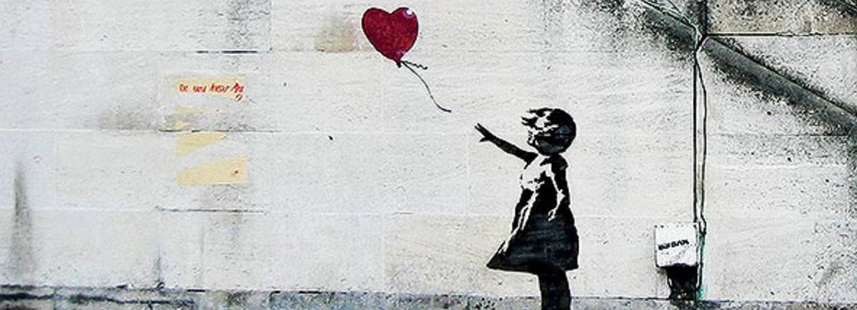 Banksy girl with balloon