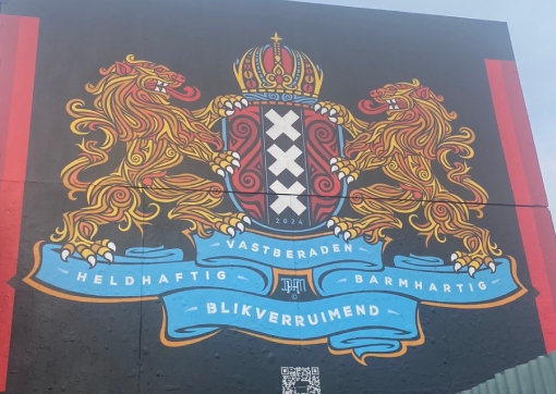 dhm, hugo mulder, ndsm, graffiti, street art, amsterdam coat of arms