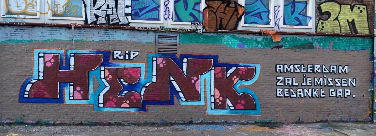 henk kramer, henxs, waterlooplein, spraycans, amsterdam